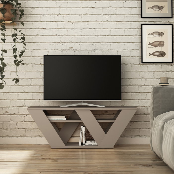 Hanah Home Pipralla Soporte para TV Moca claro Hanah Home Pipralla Soporte para TV Moca claro